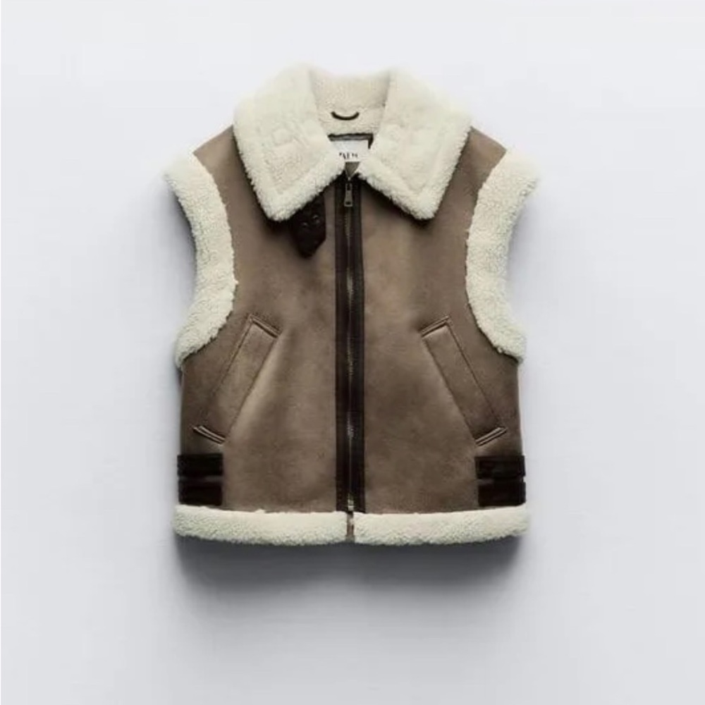 ZARA- Shearling Vest